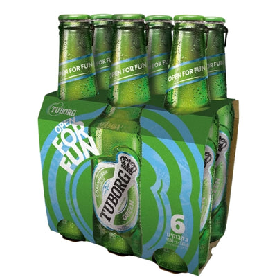 שישיית בירה טובורג ירוק 330 מ״ל