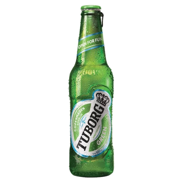 ארגז בירה טובורג ירוק 330 מ"ל 24 יח'
