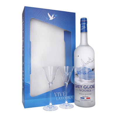 מארז גרייגוס 1 ליטר + כוס מרטיני