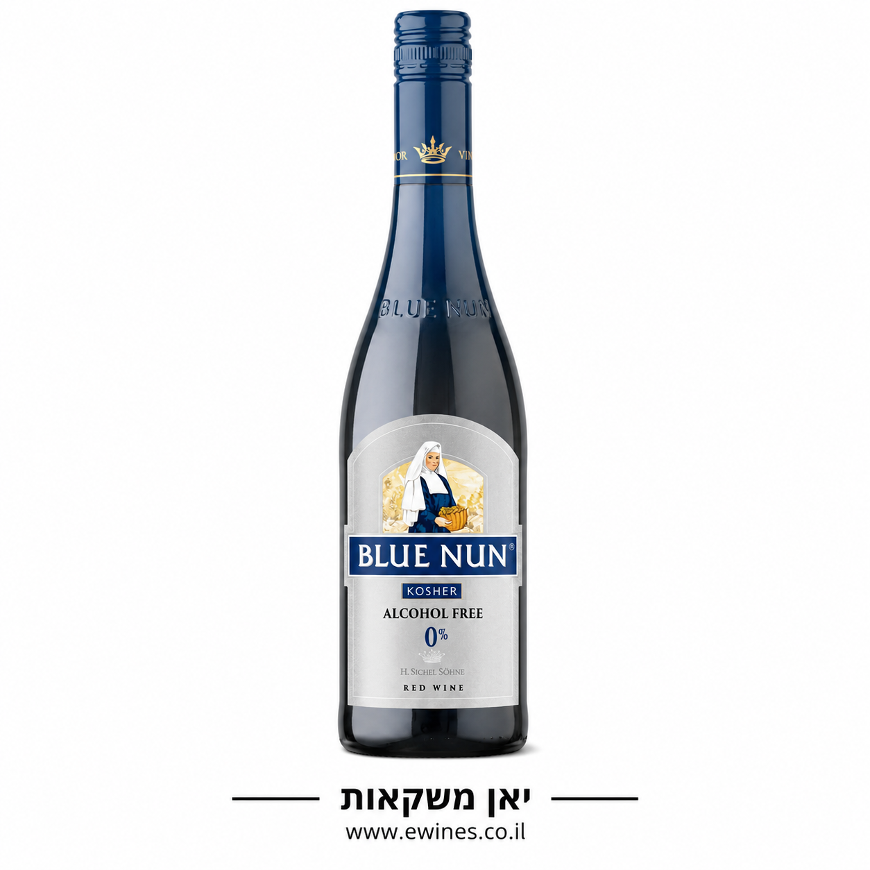 בלו נאן אדום 0% אלכוהול 750 מ"ל