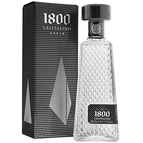 בקבוק טקילה ''1800 קריסטליאנו'' יוקרתי 700 מ״ל מיוחד בעיטור גאומטרי - Shopping IL