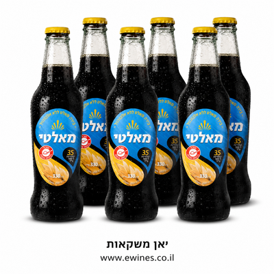 שישיית בירה שחורה מאלטי 330 מ״ל