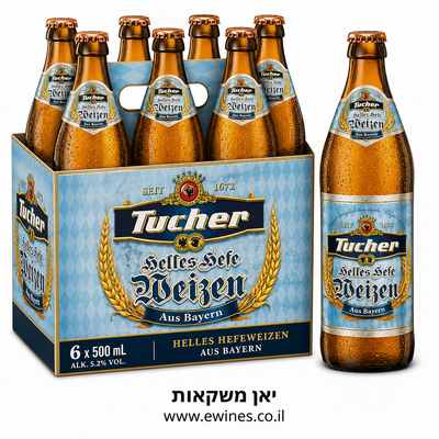 שישיית בירה טוכר וויס 500 מ"ל