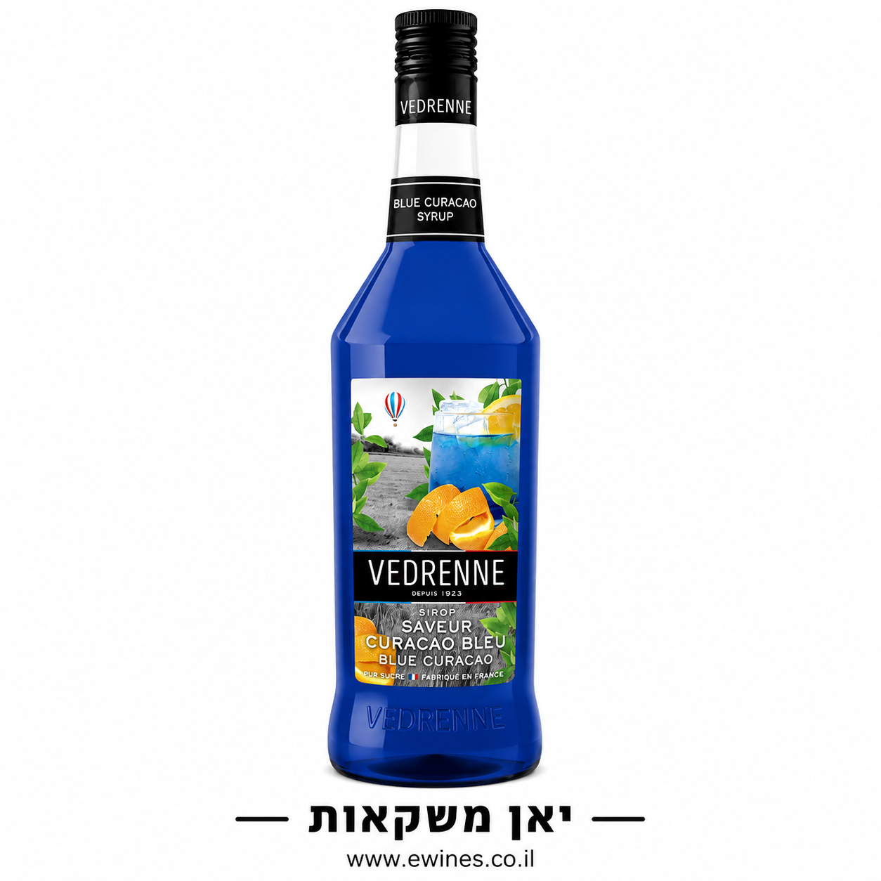סירופ וודרן בלו קירסאו 1 ליטר