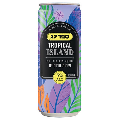 פחית קוקטייל ספרינג פירות טרופים 330 מ"ל