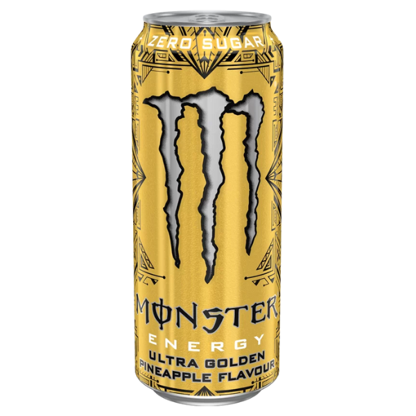 ארגז מונסטר אולטרה גולד זירו – 24 פחיות של 500 מ"ל
