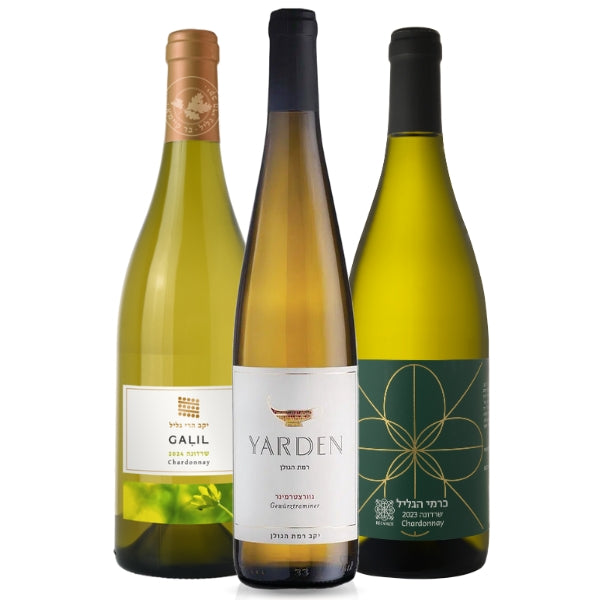 חבילת יינות "נועם אלימלך" - רקנאטי כרמי גליל שרדונה | ירדן גוורצטרמינר | גליל שרדונה