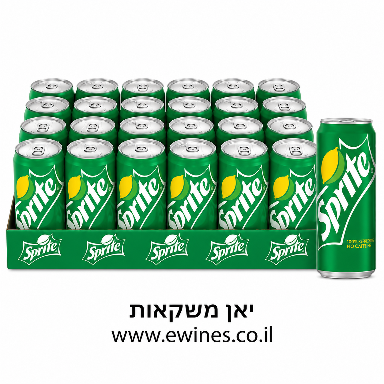ארגז פחיות ספרייט 330 מ"ל 24 יחידות