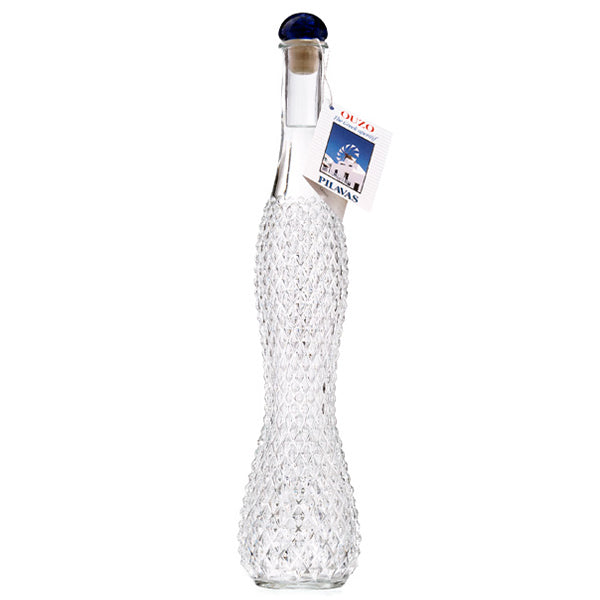 בקבוק אלכוהול אוזו פילאבס 500 מ''ל בעיצוב אלגנטי מיוחד וטקסטורת קריסטל מפוארת