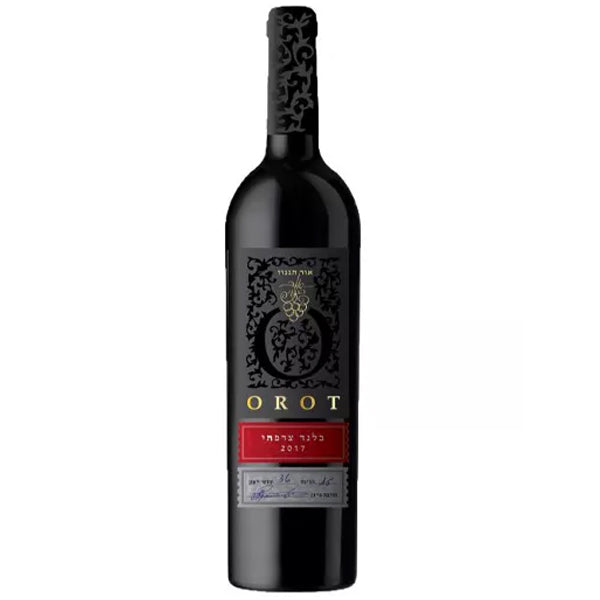 בקבוק אור הגנוז בלנד צרפתי יין אדום 750 מ''ל עם תווית מעוצבת בשחור וזהב