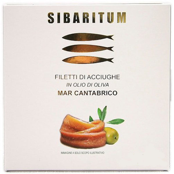 אריזת פילה אנשובי ים קנטברי בשמן זית כתית מעולה 110 גרם מבית סיבריטום נישנושי אניס איכותיים - Shopping IL