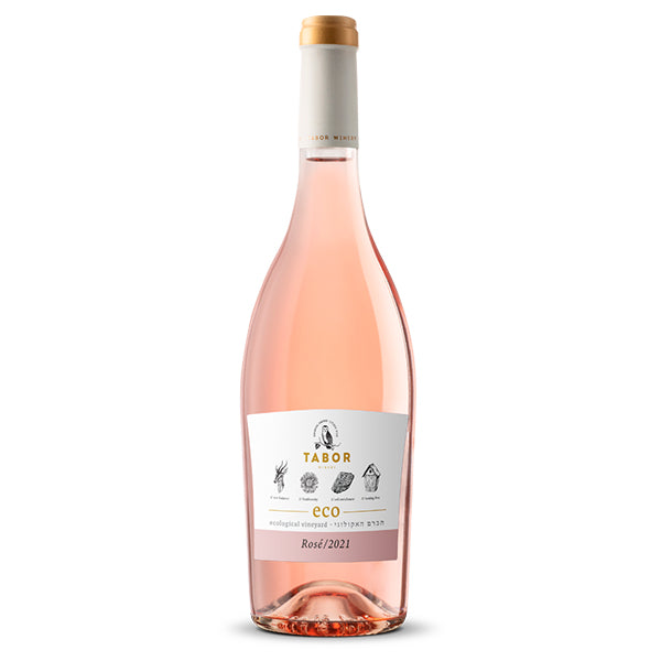 בקבוק תבור אקו רוזה 750 מ''ל יין רוזה אקולוגי מבית יקב תבור משנת 2021