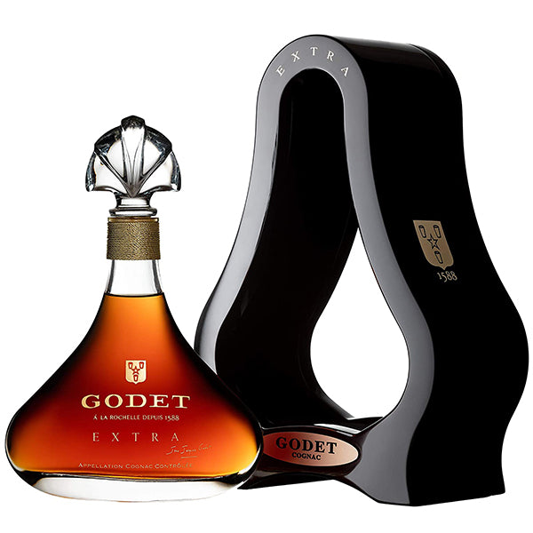קוניאק יוקרתי גודט אקסטרא 700 מ''ל עם בסיס פריזמטי ובקבוק בעיצוב אלגנטי