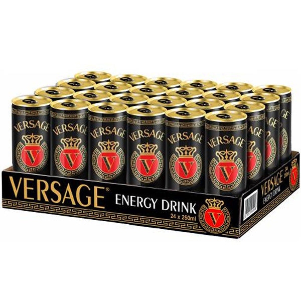 ארגז אנרגיה ורסאצ'ה 24 יח' לאירועים - חבילת משקאות קלים בעיצוב מרהיב ויוקרתי