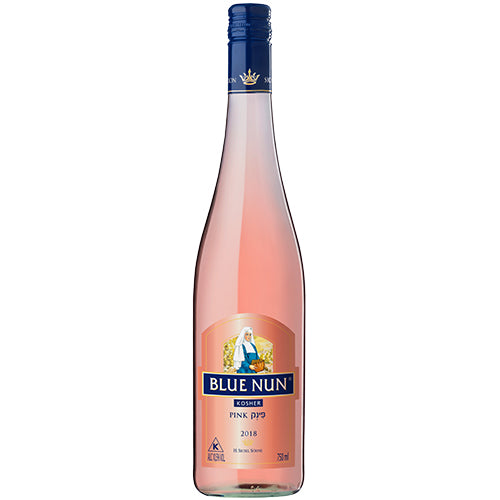 בלו נאן פינק 750 מ''ל בעל תווית בצבעי שזיף ותכלת יין רוזה כשר 2018|