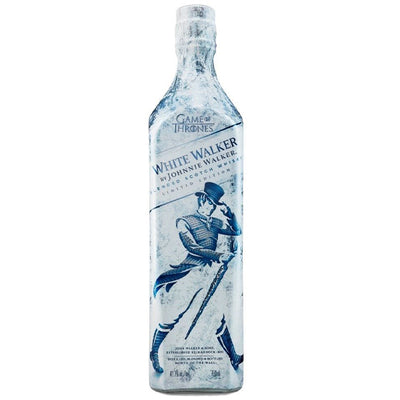 בקבוק ויסקי ג'וני ווקר ווייט ווקר 1 ליטר עיצוב לבן-כחול במגע פנטזיה Shopping IL