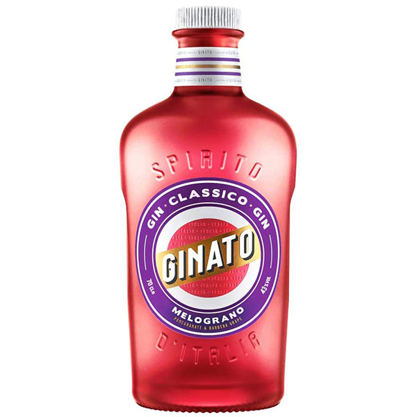 בקבוק ג'ינטו ג'ין רימונים וענבים 700 מ''ל ורוד-אדומדם לחתונות ואירועים עיצוב רב-גווני