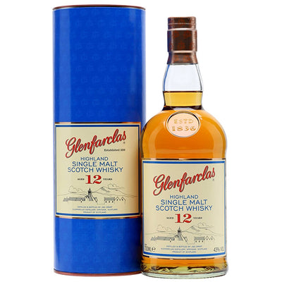 בקבוק ויסקי סינגל מאלט גלנפרקלס 12 שנים 700 מ''ל גלנפרלאקס בעיצוב טרדיציונלי