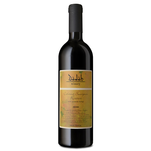 בקבוק יין אדום דדה קברנה סוביניון רזרב 750 מ''ל עם תווית אלגנטית