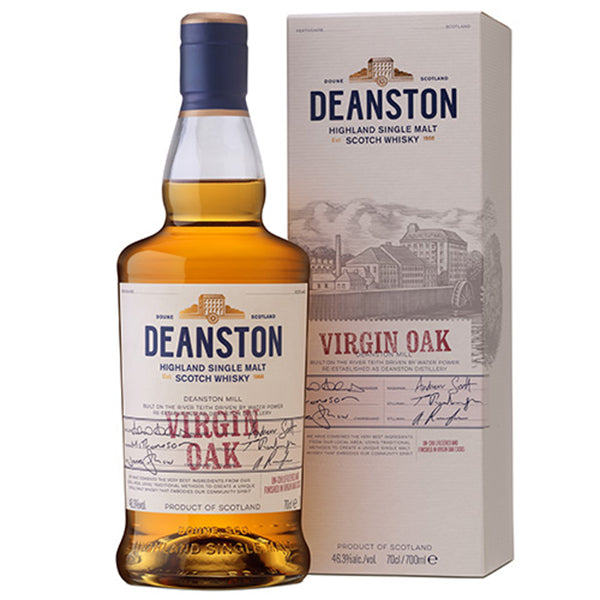 בקבוק ויסקי דינסטון וירג'ין אואק 700 מ''ל עם אריזה מקורית
