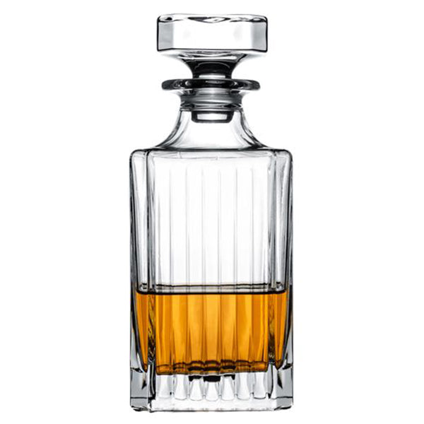 דקנטר מהודר לוויסקי אביזרים וכוסות מארזי אלכוהול - בקבוק זכוכית אלגנטי למשקה חריף