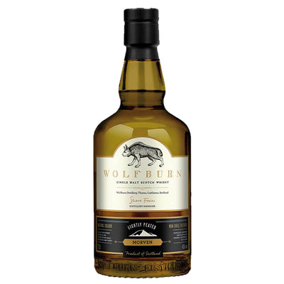 בקבוק וולףבורן נורת'לנד 700 מ''ל תווית זהב ושחור עם זאב - וויסקי סקוטי