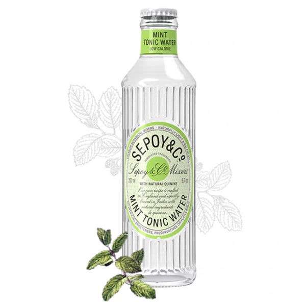 בקבוק מי טוניק סיפויי נענע 200 מ''ל אלגנטי לאלכוהול לחתונה ואירועים שתיה קלה