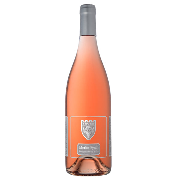 בקבוק יין רוזה שור אסטייס שקמה 750 מ''ל יקב שור צבע ורדרד עם תווית אלגנטית