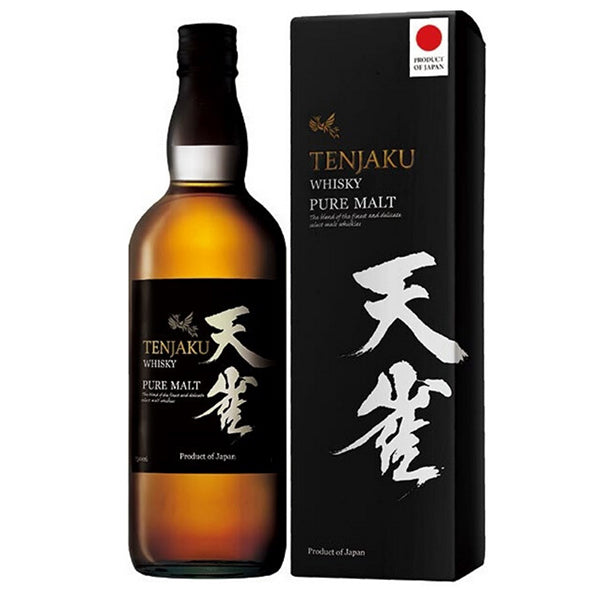 בקבוק טנג'אקו פיור מאלט 700 מ''ל וויסקי יפני סקירת תוויות ועיצוב
