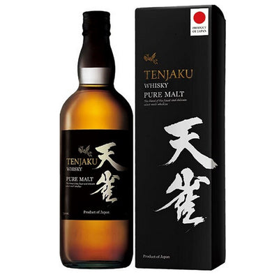 בקבוק טנג'אקו פיור מאלט 700 מ''ל וויסקי יפני סקירת תוויות ועיצוב