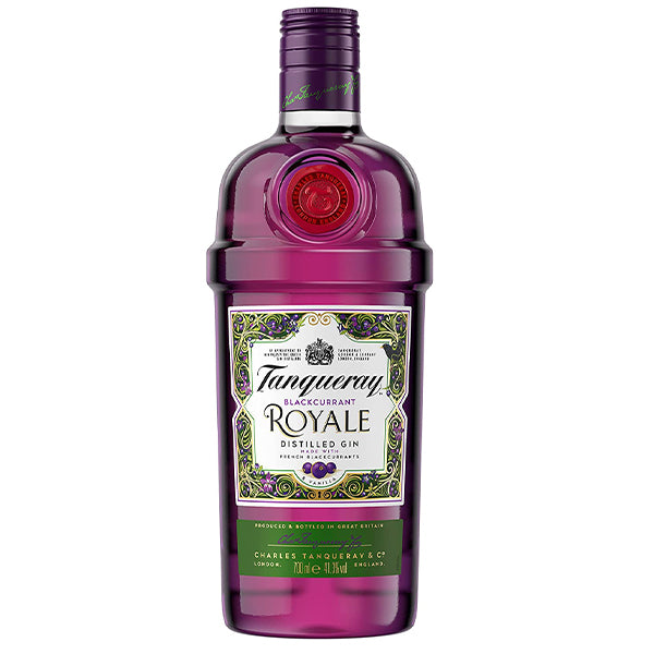 בקבוק ג'ין טנקרי רויאל קסיס 700 מ''ל מבצעי קיץ עיצוב אלגנטי ירוק וסגול