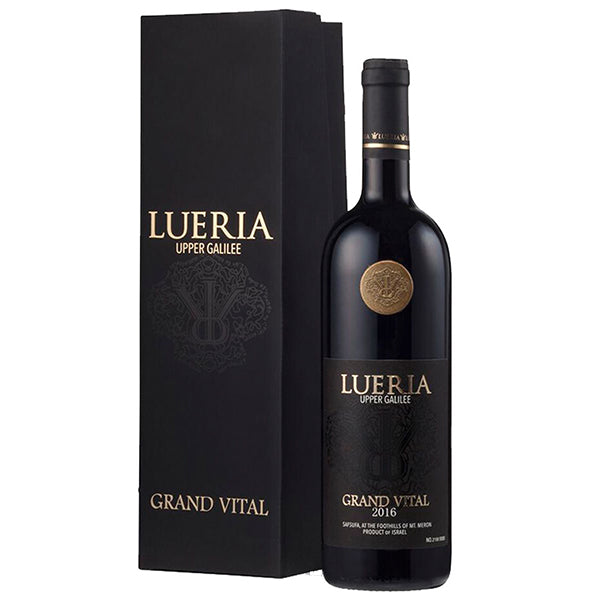 בקבוק יין לוריא גראנד ויטאל 750 מ''ל קברנה סוביניון וקברנה פרנק אדום עיצוב יוקרתי|||