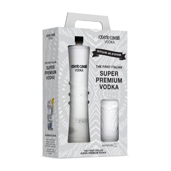 מארז רוברטו קוואלי 1 ליטר + 2 כוסות מהודרות