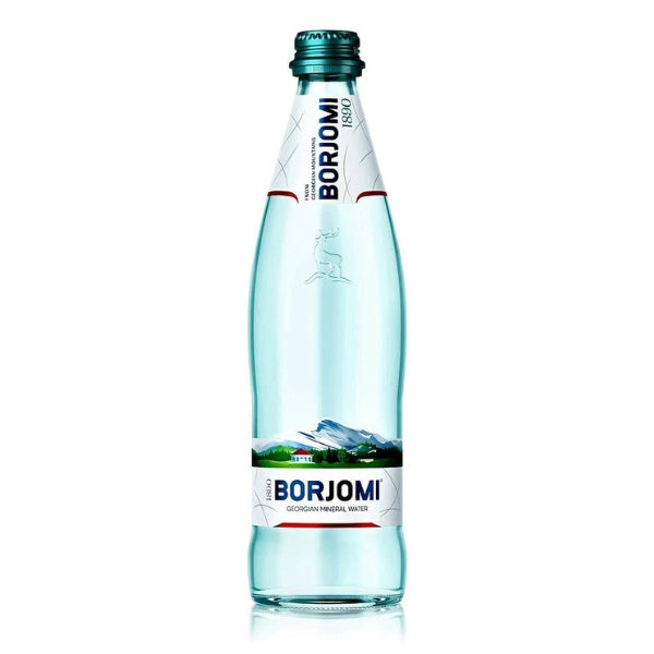 בקבוק בורג'ומי מינרלים גאורגים מוגזים טבעיים 500 מ"ל