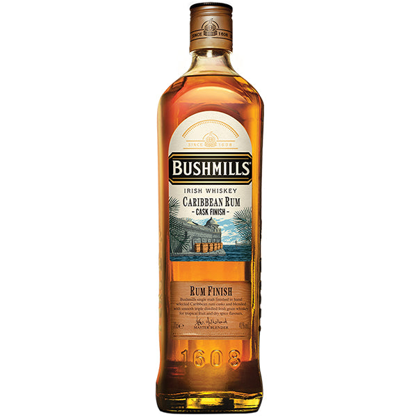 בקבוק בושמילס קריביאן קאסק 700 מ''ל וויסקי אירי חביות רום קריבי