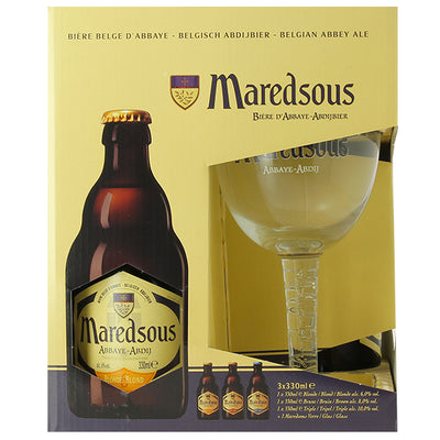 מארז שלישיית בירה מרדסו 330 מ''ל עם כוס חרס בירה מארזי אלכוהול איכותי