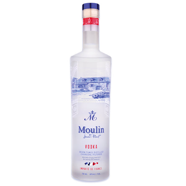 בקבוק וודקה איכותי מולין 1 ליטר אלכוהול לחתונה ואירועים בעיצוב עם פסל טחנת רוח