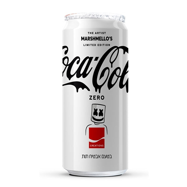פחית קוקה קולה זירו אבטיח תות 330 מ''ל בעיצוב מרשמלו מתוך קטגוריית משקאות קלים מתוצרת יאן משקאות