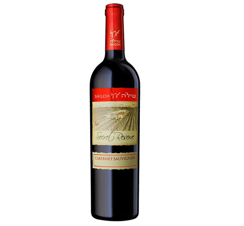בקבוק יין אדום שילה סוד רזרב קברנה סוויניון 750 מ''ל עיצוב יוקרתי