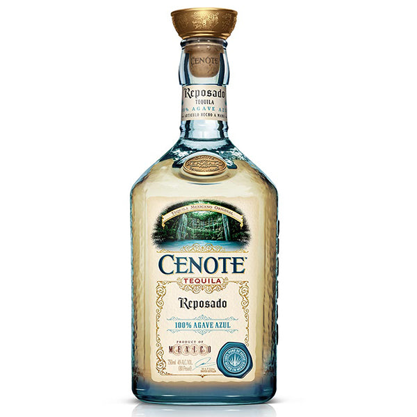 בקבוק טקילה סנוטה רפוסאדו 700 מ''ל מעוצב אלגנטי בצבעי זהב וירוק