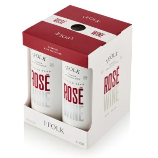 רביעיית פחיות יין ג'י פולק רוזה 250 מ"ל