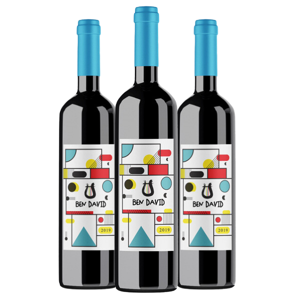 שלישיית בן דוד קברנה סוביניון 750 מ''ל - יין אדום בעיצוב מודרני - יאן משקאות