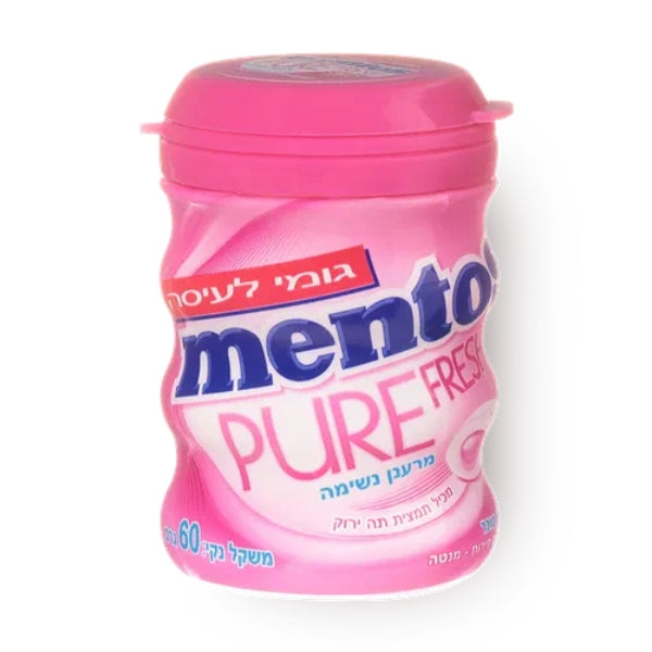 גומי לעיסה מנטוס ללא סוכר בטעם פירות מנטה 60 גרם