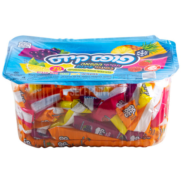 חבילת פופס קידס 70 יח' - משקאות קלים מזינים צבעוניים ומוכנים למסיבה