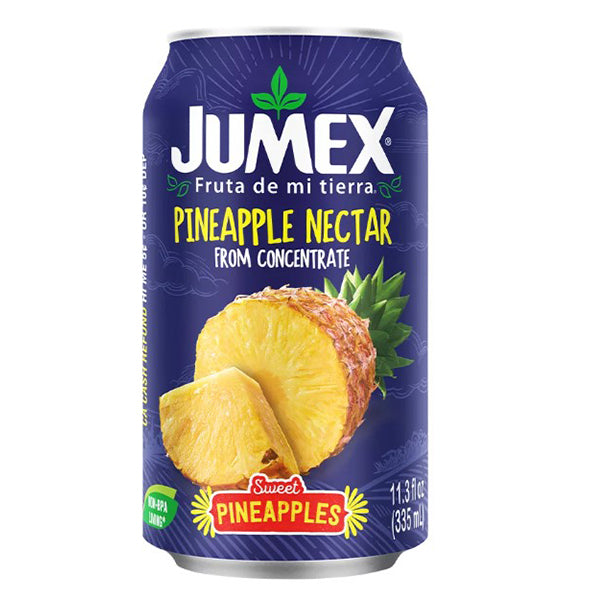 ארגז פחיות ג'ומקס אננס 335 מ''ל 24 יח' נקטר טרי ועסיסי צבע כחול ודיזיין אטרקטיבי