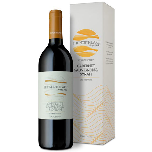 בקבוק רימון קברנה סוביניון סירה 750 מ''ל יין אדום יבש מעוצב אלגנטית