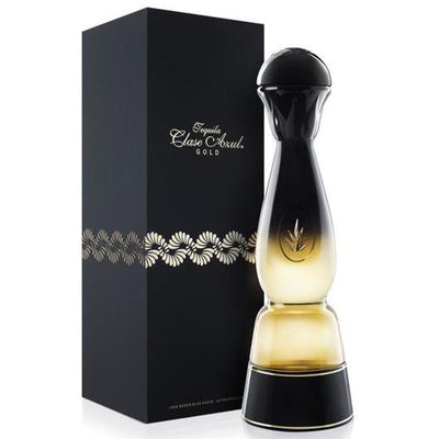 בקבוק טקילה קלאסה אזול גולד 700 מ''ל עיצוב יוקרתי בתמונה מShopping IL