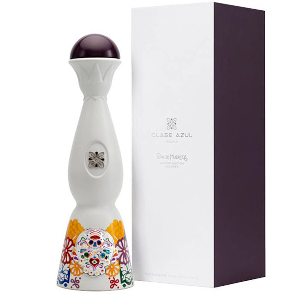 בקבוק קלאסה אזול דיה דה מוארטוס אינייחו 1 ליטר עיצוב מרהיב בהשראת פולקלור מקסיקני
