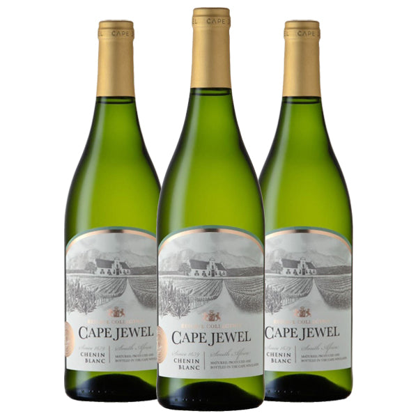 שלושה בקבוקי יין לבן קייפ ג'ואל רזרב שנין בלאן 750מ''ל במבצע