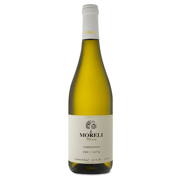 תמונה של בקבוק מורלי שרדונה 750 מ''ל יין לבן מ-vintage 2022 עם תווית לבן וזהב